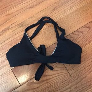 Midori Bikini Black Cross back Top
